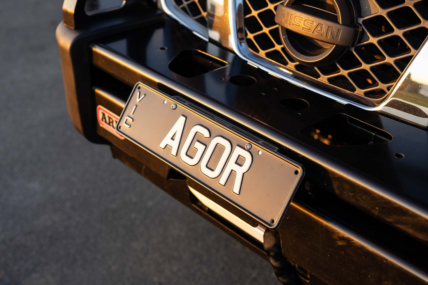 Hinged Number Plate Mount
