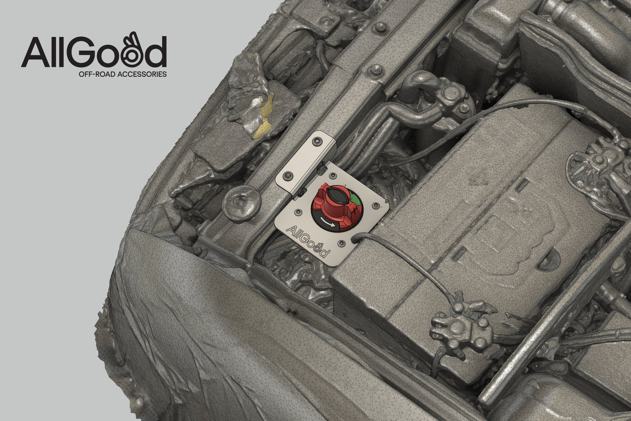 Toyota 80 Series Landcruiser Winch Isolator Bracket All Good OffRoad